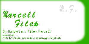 marcell filep business card